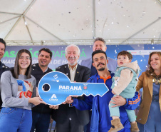  O vice-governador Darci Piana participa da inauguração do Residencial Verdes Campos. São 199 casas, sendo todas as unidades subsidiadas pelo Governo do Estado, por meio do Casa Fácil Paraná.
