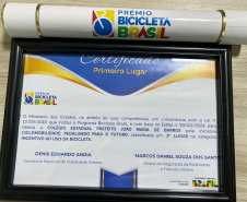 Incentivo ao uso da bicicleta: projeto desenvolvido em colégio estadual é premiado pelo Ministério das Cidades