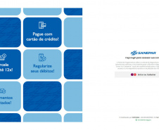 NOVA MODALIDADE - Sanepar disponibiliza pagamento com cartão de crédito pelo site