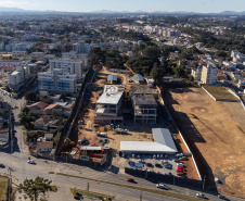 São José dos Pinhais, 18 de julho de 2025 - Construção do Hospital e Maternidade SJP, na Região Metropolitana de Curitiba (RMC).