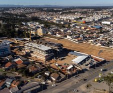São José dos Pinhais, 18 de julho de 2025 - Construção do Hospital e Maternidade SJP, na Região Metropolitana de Curitiba (RMC).