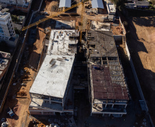 São José dos Pinhais, 18 de julho de 2025 - Construção do Hospital e Maternidade SJP, na Região Metropolitana de Curitiba (RMC).