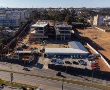 São José dos Pinhais, 18 de julho de 2025 - Construção do Hospital e Maternidade SJP, na Região Metropolitana de Curitiba (RMC).