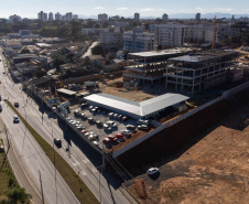 São José dos Pinhais, 18 de julho de 2025 - Construção do Hospital e Maternidade SJP, na Região Metropolitana de Curitiba (RMC).