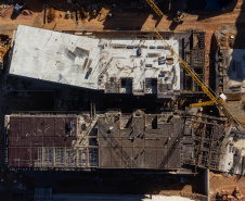 São José dos Pinhais, 18 de julho de 2025 - Construção do Hospital e Maternidade SJP, na Região Metropolitana de Curitiba (RMC).