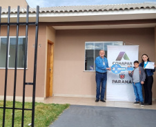 A Companhia de Habitação do Paraná concluiu a entrega de mais três módulos do Residencial Barcelona, com 68 moradias no total, nesta terça-feira (15) em Paiçandu.
