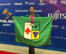 SEED - Jogos Escolares para o mundo: colombense brilha com medalha de prata no Mundial Júnior de Ginástica Rítmica