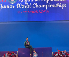 SEED - Jogos Escolares para o mundo: colombense brilha com medalha de prata no Mundial Júnior de Ginástica Rítmica