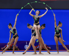 SEED - Jogos Escolares para o mundo: colombense brilha com medalha de prata no Mundial Júnior de Ginástica Rítmica