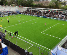 Final  da Copa do Mundo de Futebol 7 no Jardim Botânico, em Curitiba, realizada pela Futebol 7 Brasil, em parceria com a Federação Internacional de Futebol 7 (FIF7) e o apoio do Governo do Estado do Paraná, por meio da Secretaria do Esporte. Foto: Geraldo Bubniak/AEN