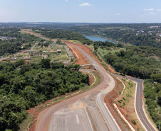Obras da Perimetral Leste de Foz do Iguaçu avançam e chegam a 75% de execução