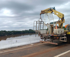 reforma da ponte sobre o Rio Ivaí na PR-317 entre Floresta e Engenheiro Beltrão