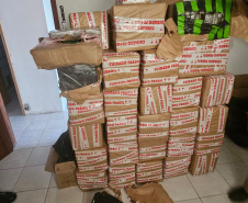 Após ocorrência de ameaça familiar, PMPR apreende 1,5 tonelada de maconha