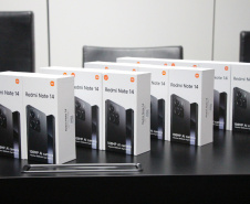 PMPR recebe 1,3 mil celulares apreendidos pelo Gaeco para reforçar o 190