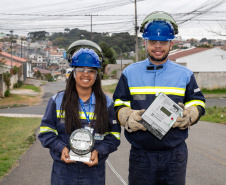 Município de Colombo recebe instalação de rede elétrica inteligente da Copel 