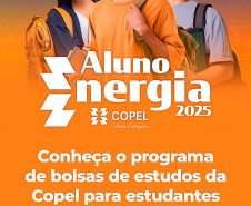Último dia para inscrições no programa de bolsas de estudo Aluno Energia Copel