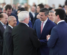 O governador Carlos Massa Ratinho Junior recebe nesta terça-feira(9), o presidente do Paraguai, Santiago Peña e comitiva do Paraguai no Palácio Iguaçu.
