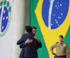 O governador Carlos Massa Ratinho Junior recebe nesta terça-feira(9), o presidente do Paraguai, Santiago Peña e comitiva do Paraguai no Palácio Iguaçu.