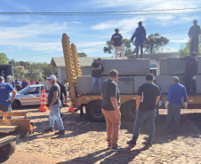 Defesa Civil envia ajuda humanitária para Santa Maria do Oeste e Dois Vizinhos