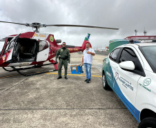 Missão de vida: PMPR utiliza transporte aéreo para agilizar doação de órgãos
