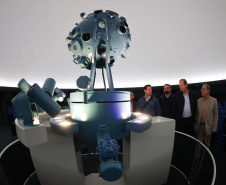 Visita ao Planetário de  Wolfsburg. É um dos dez maiores planetários da Alemanha