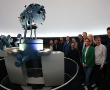 Visita ao Planetário de  Wolfsburg. É um dos dez maiores planetários da Alemanha