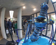 Visita ao Planetário de  Wolfsburg. É um dos dez maiores planetários da Alemanha