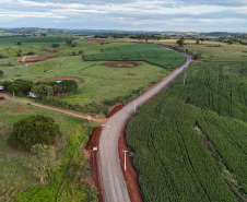Nova estrada entre Ramilândia e Santa Helena chega a 76,32% de execução