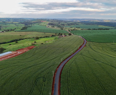 Nova estrada entre Ramilândia e Santa Helena chega a 76,32% de execução