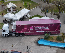 Carreta da Saúde da Mulher chega a Conselheiro Mairinck nesta segunda (6) com previsão de 1,8 mil exames