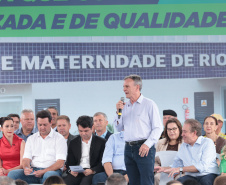 O governador Carlos Massa Ratinho Junior inaugura, nesta segunda-feira (6), o novo Hospital e Maternidade de Rio Branco do Sul. Foto: Geraldo Bubniak/AEN