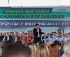 O governador Carlos Massa Ratinho Junior inaugura, nesta segunda-feira (6), o novo Hospital e Maternidade de Rio Branco do Sul. Foto: Geraldo Bubniak/AEN