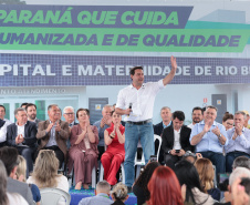 O governador Carlos Massa Ratinho Junior inaugura, nesta segunda-feira (6), o novo Hospital e Maternidade de Rio Branco do Sul. Foto: Geraldo Bubniak/AEN