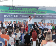O governador Carlos Massa Ratinho Junior inaugura, nesta segunda-feira (6), o novo Hospital e Maternidade de Rio Branco do Sul. Foto: Geraldo Bubniak/AEN