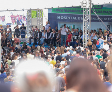 O governador Carlos Massa Ratinho Junior inaugura, nesta segunda-feira (6), o novo Hospital e Maternidade de Rio Branco do Sul. Foto: Geraldo Bubniak/AEN