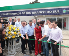 O governador Carlos Massa Ratinho Junior inaugura, nesta segunda-feira (6), o novo Hospital e Maternidade de Rio Branco do Sul. Foto: Geraldo Bubniak/AEN