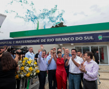 O governador Carlos Massa Ratinho Junior inaugura, nesta segunda-feira (6), o novo Hospital e Maternidade de Rio Branco do Sul. Foto: Geraldo Bubniak/AEN