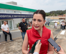 O governador Carlos Massa Ratinho Junior inaugura, nesta segunda-feira (6), o novo Hospital e Maternidade de Rio Branco do Sul. Foto: Geraldo Bubniak/AEN