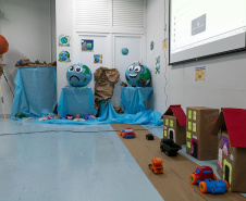 Curitiba, 14 de outubro de 2025 - Atividades da Semana de Redução de Riscos e Desastres do Brigadas Escolares na Escola Lucy Requião.