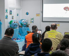 Curitiba, 14 de outubro de 2025 - Atividades da Semana de Redução de Riscos e Desastres do Brigadas Escolares na Escola Lucy Requião.