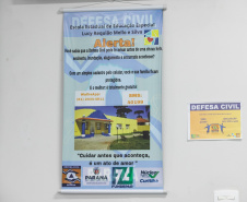 Curitiba, 14 de outubro de 2025 - Atividades da Semana de Redução de Riscos e Desastres do Brigadas Escolares na Escola Lucy Requião.