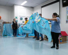 Curitiba, 14 de outubro de 2025 - Atividades da Semana de Redução de Riscos e Desastres do Brigadas Escolares na Escola Lucy Requião.