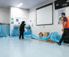 Curitiba, 14 de outubro de 2025 - Atividades da Semana de Redução de Riscos e Desastres do Brigadas Escolares na Escola Lucy Requião.