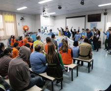 Curitiba, 14 de outubro de 2025 - Atividades da Semana de Redução de Riscos e Desastres do Brigadas Escolares na Escola Lucy Requião.