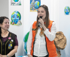 Curitiba, 14 de outubro de 2025 - Atividades da Semana de Redução de Riscos e Desastres do Brigadas Escolares na Escola Lucy Requião.