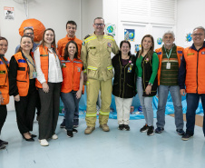 Curitiba, 14 de outubro de 2025 - Atividades da Semana de Redução de Riscos e Desastres do Brigadas Escolares na Escola Lucy Requião.