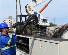 Copel avança na regularização de cabeamento de telecom em Toledo