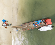 Mutirão de Limpeza das Praias da Ilha do Mel recolhe quase 11 toneladas de resíduos