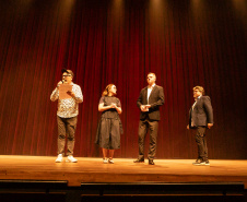 Curitiba, 13 de outubro de 2025 - Entrega da reforma do telhado do Teatro Guaíra / parceria da AUDI - Apresentação de Ballet para 600 crianças de escolas públicas.