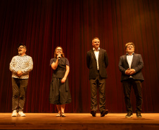 Curitiba, 13 de outubro de 2025 - Entrega da reforma do telhado do Teatro Guaíra / parceria da AUDI - Apresentação de Ballet para 600 crianças de escolas públicas.